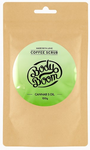 BodyBoom Peeling Kawowy „Przebojowa Konopia” Cannabis Oil 100 g