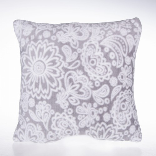 Jasno szara poszewka dekoracyjna LACE II 40x40