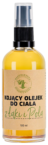 Manufaktura Bursztynnika -  Kojący Olejek do Ciała „Łąki i Pola” – naturalna pielęgnacja i ukojenie dla skóry 100 ml