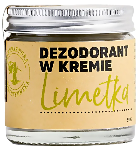 Manufaktura Bursztynnika -  Dezodorant w kremie Limetka – naturalna ochrona i świeżość 60 ml
