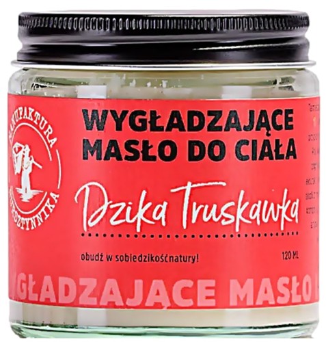 Manufaktura Bursztynnika - Wygładzające masło do ciała Dzika Truskawka – naturalna pielęgnacja  120 ml