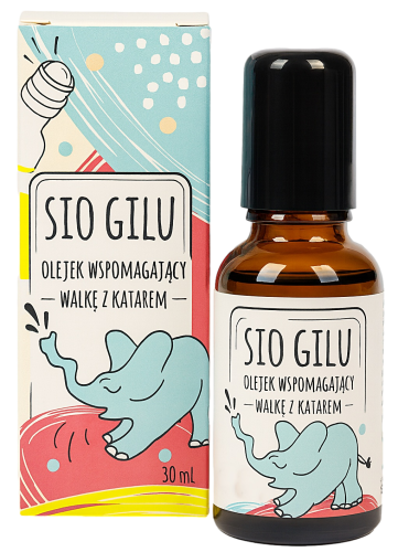 Sio Gilu – naturalny olejek  dla dzieci wspomagający walkę z katarem | 30 ml | roll-on |w okresie przeziębień - Słomiana Pracownia
