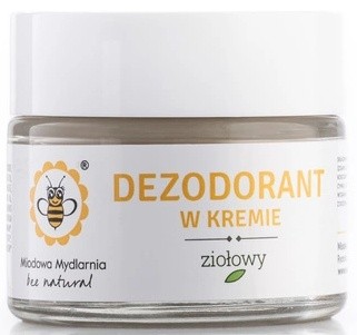 Miodowa Mydlarnia -   Naturalny / Zdrowy  Dezodorant Ziołowy w Kremie- 55 g -  Bez Sody