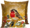 POSZEWKA DEKORACYJNA ŚWIĄTECZNA ELEGANCKI RUDZIK 40×40 cm  TYPU VELVET