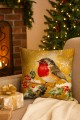 POSZEWKA DEKORACYJNA ŚWIĄTECZNA ELEGANCKI RUDZIK 40×40 cm  TYPU VELVET
