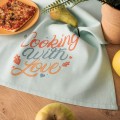 COOKING WITH LOVE – komplet 3 jesiennych ścierek kuchennych 40×60 cm 100% bawełny, doskonale chłoną wodę
