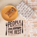 BEST PEOPLE – komplet 3 ścierek kuchennych 40×60 cm  -  100%  bawełny, doskonale chłoną wode