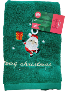 RĘCZNIK 30x50 cm SANTA zielony