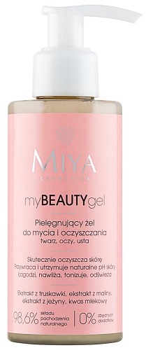 MIYA myBEAUTYgel – żel pielęgnujący do oczyszczania twarzy, 140 ml
