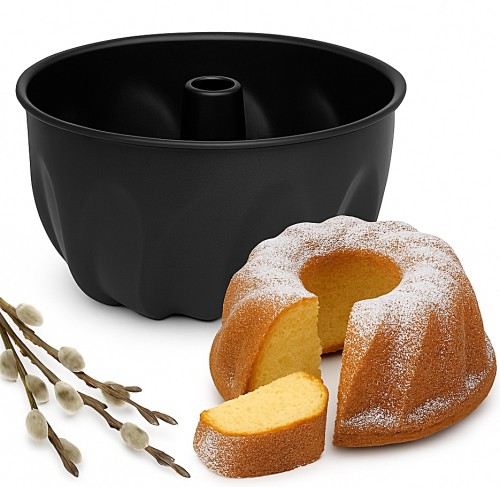 FORMA FOREMKA DO BABKI SPIRALNA 16,5 cm Z TULEJĄ – NON-STICK – IDEALNA NA WIELKANOC -