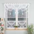 Gotowa firanka Żakardowa - Makrama MAHIKA  , szerokość 160 x wysokość 90cm,