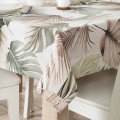 LUSH – Obrus wodoodporny 120×160 cm, wielokolorowy botaniczny wzór  w monstery