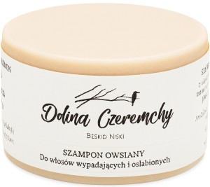 Szampon w kostce „Owsiany” – do włosów wypadających i osłabionych, naturalna pielęgnacja włosów - Ręcznie robiony - DOLINA CZEREMCHY