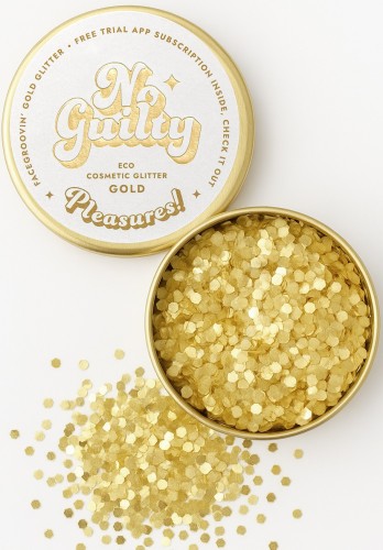 No Guilty Facegroovin' Facegroovin' Gold Glitter |Bio brokat kosmetyczny do twarzy i ciała |Ministerstwo Dobrego Mydła