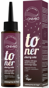 ONLYBIO Hair in Balance Toner Cherry-Cola – Toner do włosów efekt ciemnego wiśniowego odcienia