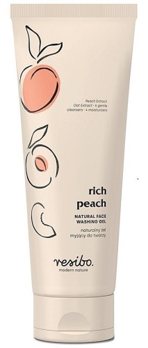 Resibo Rich Peach 125 ml – Naturalny Żel do Mycia Twarzy