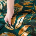 SELVA – Komplet pościeli z bawełny satynowej 160x200 cm + 2 poszewki 70x80 cm - Tropikalne Kwiaty