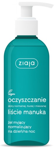 Ziaja Liście Manuka – żel myjący normalizujący do twarzy 200 ml