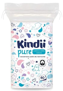 CLEANIC KINDII PURE — płatki kosmetyczne dla niemowląt 60 szt.