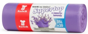 Kuchcik Worki na śmieci zapachowe Lawenda 35 L, 20 szt.