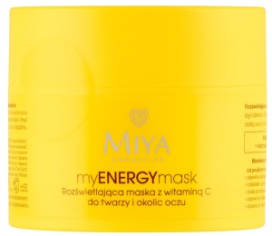 MIYA myENERGYmask – Rozświetlająca maska z witaminą C 50 ml  - na przebarwienia , wyrównuje koloryt