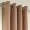 Zasłona Gotowa JODEŁKA na Przelotkach 140 × 250 cm – Kolor: Ciemny Beżowy 1 sztuka