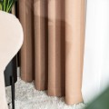 Zasłona Gotowa JODEŁKA na Przelotkach 140 × 250 cm – Kolor: Ciemny Beżowy 1 sztuka