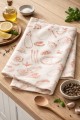 ŚCIERKA KUCHENNA CUISINE WARZYWA 45x65 cm –  BEŻOWA