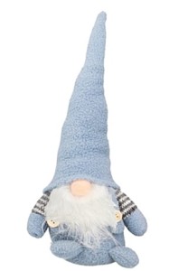 Skrzat w niebieskich ogrodniczkach 30 cm 