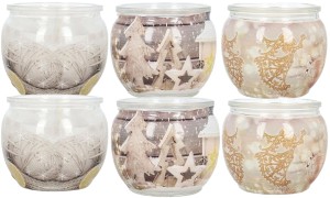 Świeczki zapachowe HOME AROMA w szkle BOŻE NARODZENIE  6 szt.