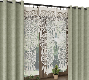  BEŻOWA firanka panelowa ALIA  43x140cm - Łapacz snów  