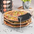 Komplet 3 blach do pizzy ze stojakiem Tadar Appetito 32 cm