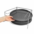 Komplet 3 blach do pizzy ze stojakiem Tadar Appetito 32 cm