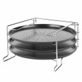 Komplet 3 blach do pizzy ze stojakiem Tadar Appetito 32 cm