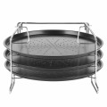 Komplet 3 blach do pizzy ze stojakiem Tadar Appetito 32 cm