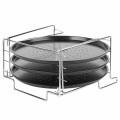 Komplet 3 blach do pizzy ze stojakiem Tadar Appetito 32 cm