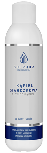Sulphur Busko Zdrój KĄPIEL SIARCZKOWA Z OLEJKIEM Z KOCANKI 1000g -  Na trądzik, cellulit, rozstępy