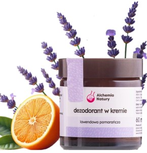 Alchemia Natury -  Naturalny Dezodorant w Kremie Lawendowa Pomarańcza - 60 ml