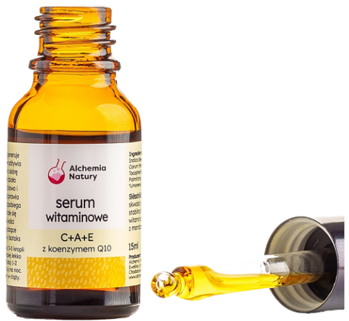 Alchemia Natury - Serum Witaminowe  C+A+E z Koenzymem Q10 – Intensywna Regeneracja i Odmłodzenie Skóry