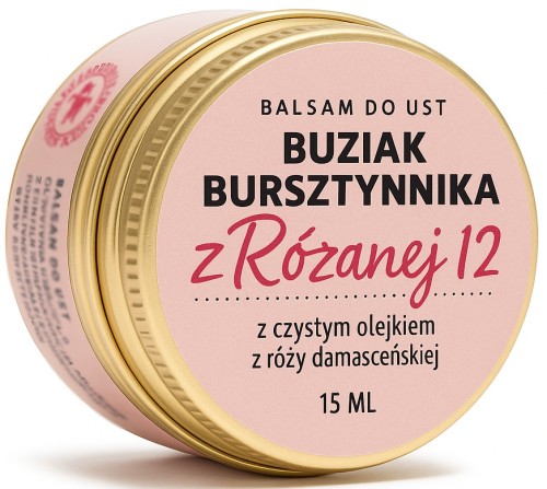 Manufaktura Bursztynnika -  Naturalny Balsam do Ust z Różanej 12 –  pielęgnacja i ochrona ust
