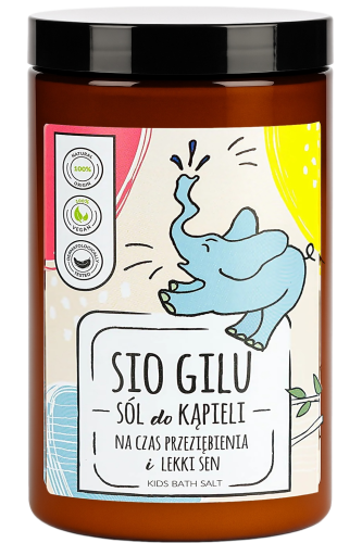 Sio Gilu – Naturalna sól do kąpieli z olejkami eterycznymi | 560 g | Pomaga w walce z katarem i przeziębieniem - Słomiana Pracownia