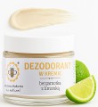 Miodowa Mydlarnia -  Naturalny / Zdrowy Dezodorant w kremie Bergamotka z Limonką - 55 g -  Bez Sody