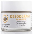 Miodowa Mydlarnia -  Naturalny / Zdrowy Dezodorant w kremie Bergamotka z Limonką - 55 g -  Bez Sody